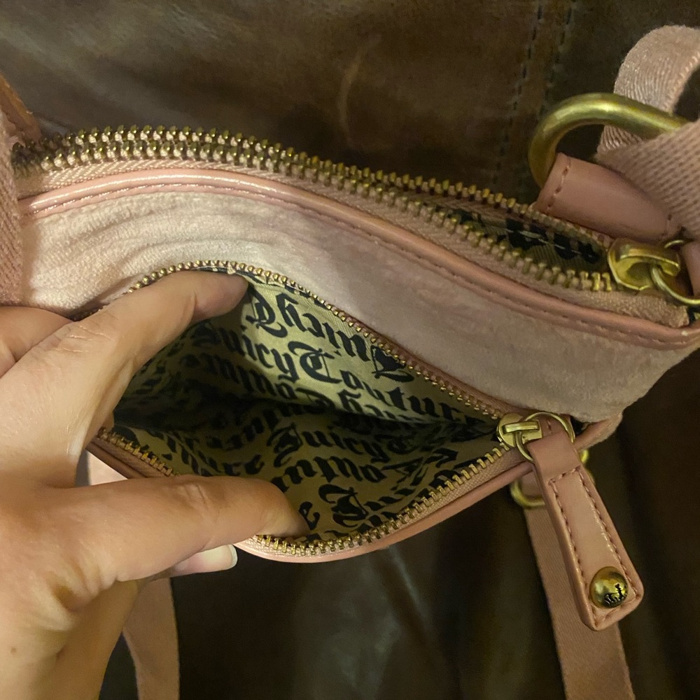HTF Vintage Baby Pink Juicy Couture Crossbody Bag - Picture 5 of 9
